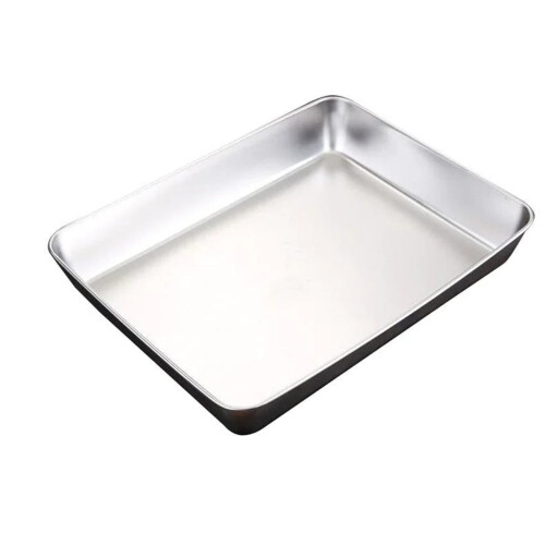 Plaque de cuisson rectangulaire en acier inoxydable 1