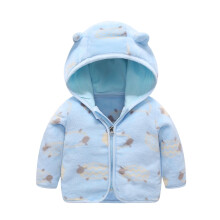 Doudoune d'hiver enfant Ă capuche ours bleu 12-18 mois