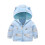 Doudoune d'hiver enfant à capuche ours bleu 12-18 mois 1