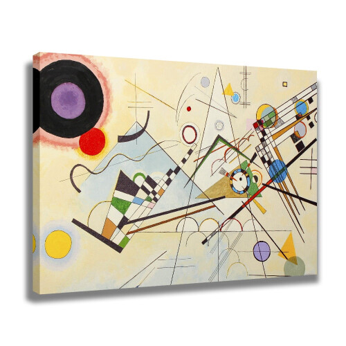 Affiche sur toile de la Composition VIII de Kandinsky, 40 x 60 cm 1