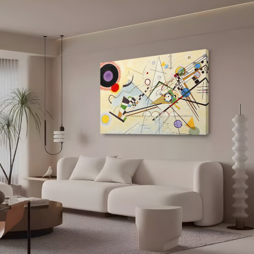 Affiche sur toile de la Composition VIII de Kandinsky, 40 x 60 cm 2