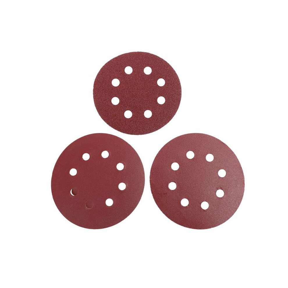 300Pcs 5 Inch Sanding Discs Sandpaper Assorted 60 80 120 180 240 320 Grits For Power Random Track Sanders 6033733723193