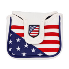 Mallet Putter Head Cover PU Leer USA Vlag 1 stuk