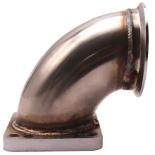 90 Degree 3" Vband Adapter Elbow Flange for T3 T4 TurboCharger Stainless Steel V-Band Turbo Adaptor