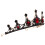 Schwarze Brautkrone als Fotorequisite (1 Stück) 1