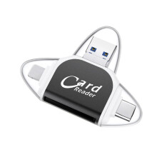 SD TF-kaartlezer USB Type-C-hub 4-in-1