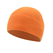 Bonnet d'hiver pour homme, polaire épaisse coupe-vent, orange