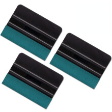 4 inch vinyl wrap squeegee with microfiber edge pack of 3