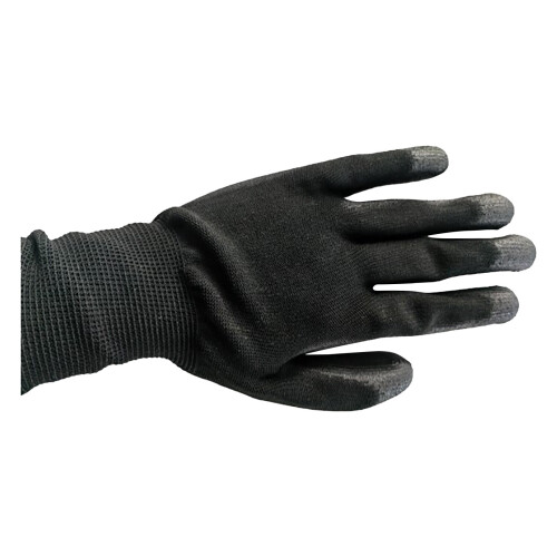 Leott Nitrile Coated Work Gloves Black 12 Pairs 1