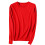 Women's Cotton Sweater Long-Sleeve Crewneck Solid Color 1