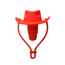 Bouchon de vin en silicone en forme de chapeau de cowboy, étanche et réutilisable