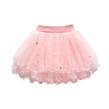 Jupe tutu rose en tulle pour fille, idéale pour les fêtes et les danses (tailles 2 à 7 ans).