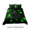 Geometric Comforter Set Green Black 3 PCS Honeycomb Design 3