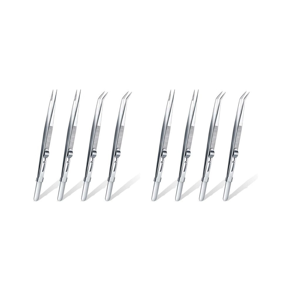 8 Pieces Precision Soldering Tweezer Esd Anti-Static Industrial Electronic Tweezers Tool Set For Jewelry Makeing 6032469451752