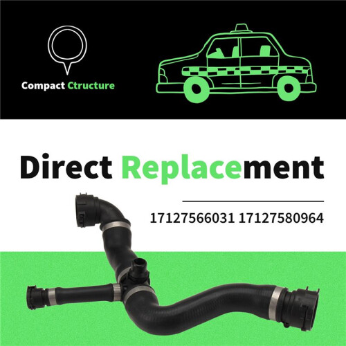 17127566031 Car Engine Radiator Water Hose for  1' 3' E81 E87 E88 E82 E90 2006-2013 2