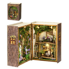 3D Book Nook Kit DIY Miniature House Bookshelf