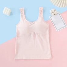 Girls' Sports Bras 8-12 Years Soft Cotton Double-Layer