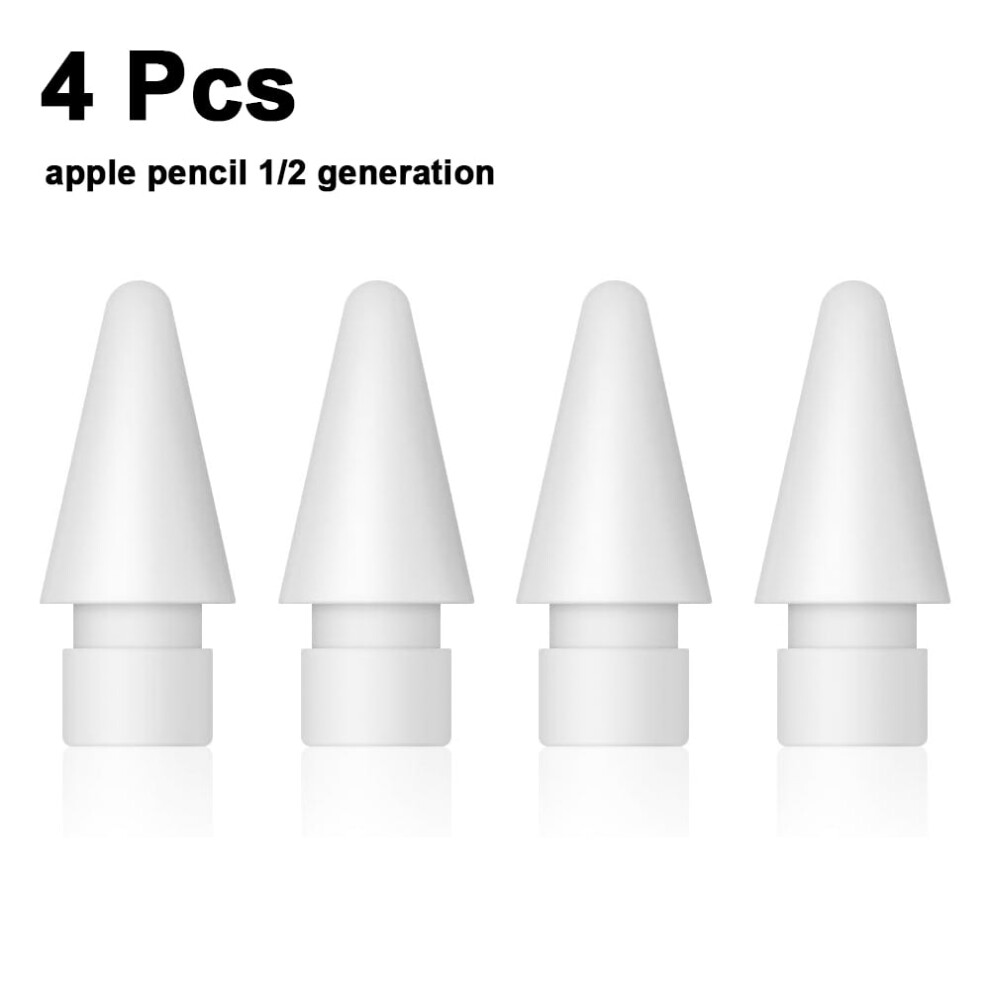 Apple Pencil Tip Replacement Pack 4Pcs Fine Nib White/Black 9178400507908