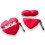 Heart-shaped shockproof case for AirPods Pro red one size 1