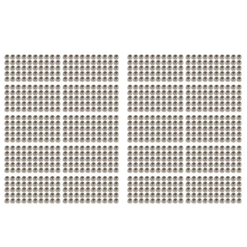 1000Pcs M2 Zinc Plated Self-Locking Nylon Insert Hex Lock Nuts