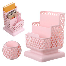 Pink dry erase marker organizer with 3 compartments