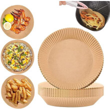 Bakpapier voor de airfryer, bruin, 16 cm, 400 stuks