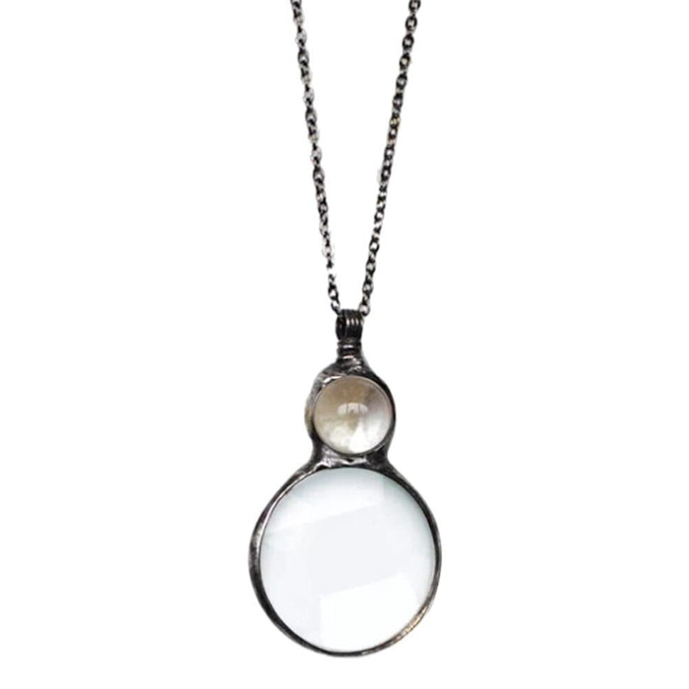 Monocle necklace magnifier decorative glass pendant