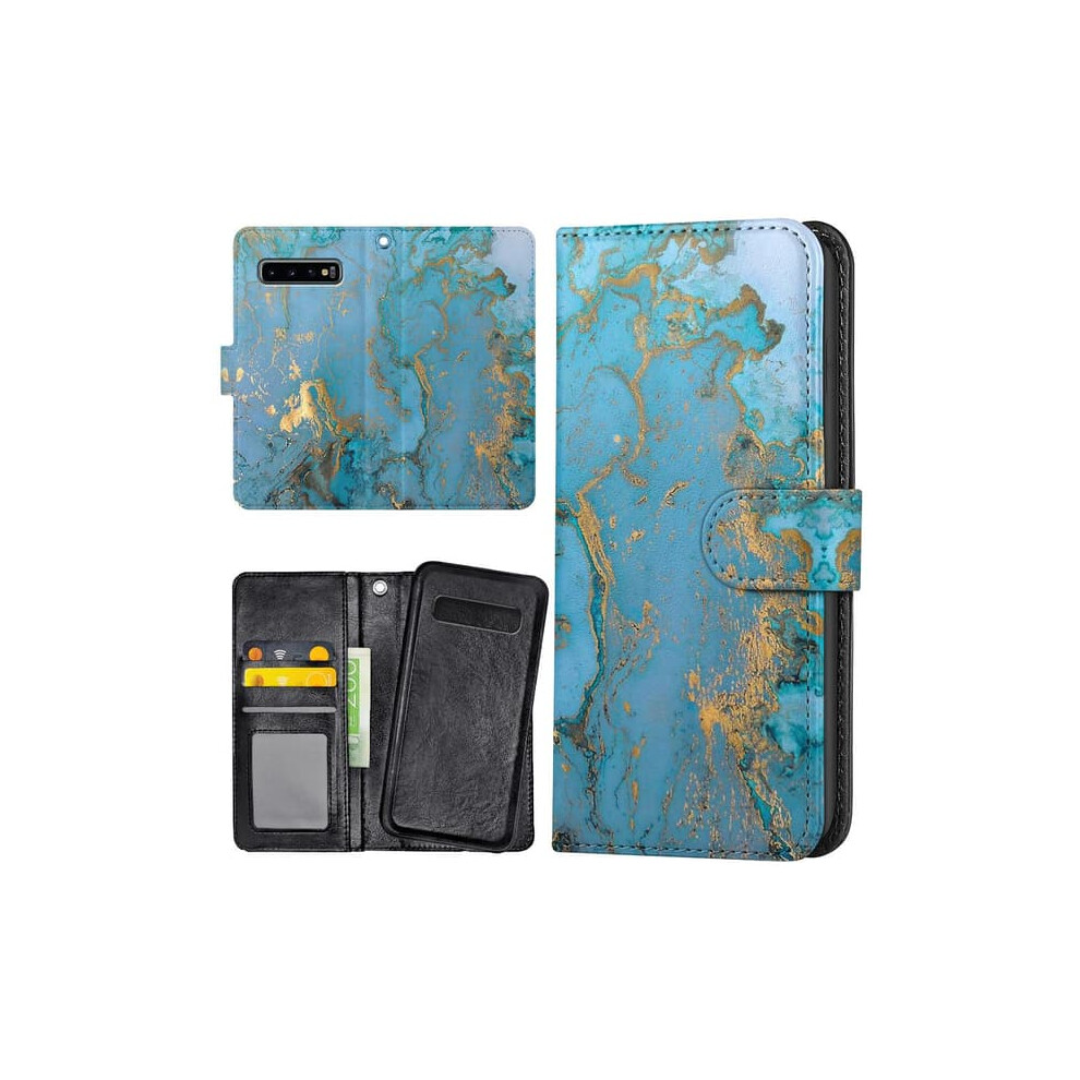 Samsung Galaxy S10 Wallet Case Marble Design 940684273478