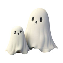 Sada 2 pryskyřičných figurek s halloweenským duchem