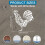 PET Hollow-Out Drawing Stencil for DIY Scrapbook, 4