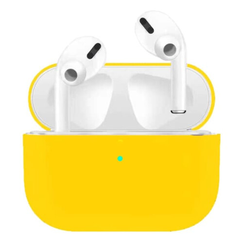 AirPods Pro compatible silicone case yellow