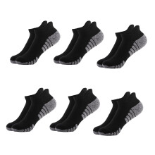 Chaussettes de course en coton respirant avec coussinet et maintien, 3 paires