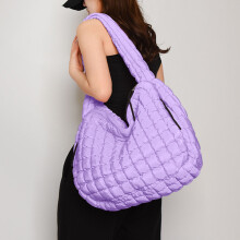 Dámska fialová crossbody taška s veľkou kapacitou a...
