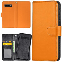 Samsung Galaxy S10 Plus wallet case orange