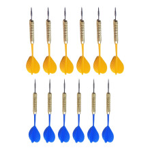 Steel Tip Darts Yellow Blue 12 Pcs