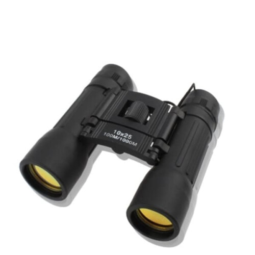 Binoculars Compact High Optics Black 10x25