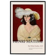 Henri Matisse, A Pena Branca, 1919, Tela de 30x40 cm (12x16 polegadas)