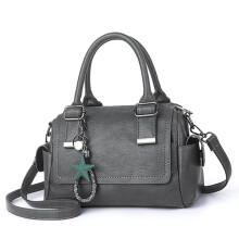 Dámská měkká kožená crossbody kabelka, velká