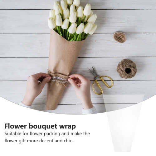 Clear Cellophane Bouquet Wrapping Paper 20 pcs 2