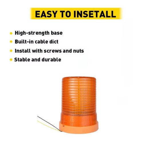 LED Rotating Flashing Warning Beacon 80 LEDs 24V for Fire Engine, Tractor, Truck 2