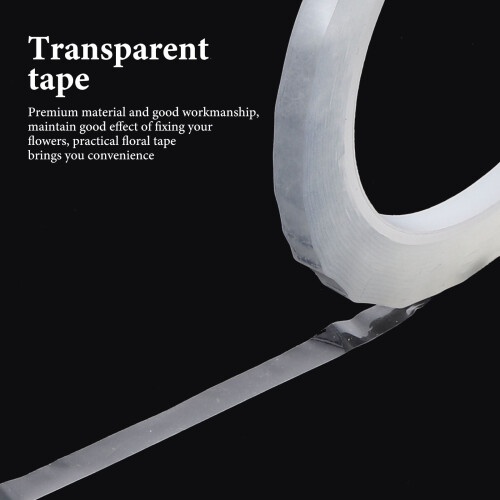 Transparent blomstertape til buketter, 6 ruller 1