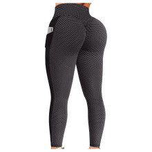 Dame Yogabukser med høy midje, svart XL