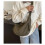 Bolsa transversal feminina em nylon impermeável estilo hobo com 5