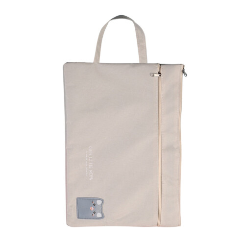 A4 double-layer zipper file bag Oxford cloth 1 piece