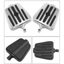 Motorcycle Foot Pegs Footrest Footpegs for Davidson Sportster Touring Custom Dyna Softail Silver