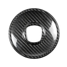 Steering Wheel Center Cover Steering Wheel Carbon Fiber Sticker for 500 2008-2024 Car Interior Accessories