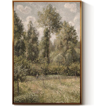 Vintage Wildflower Field Canvas Wall Art 12x16 Inch