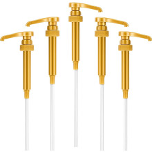 Syrup Pump Dispenser Gold 5-Piece for 750ml–1L Bottles