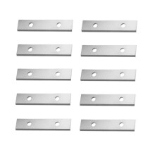 10 Cuchillas Cuadradas de 50 X 12 X 1,5 mm, Insertos de Carburo, Cuchillas de Corte, Cuchillas para Raspador de Pintura, Rectangulares, de Doble Filo.