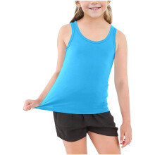 Girls Tank Top Soft Sleeveless Camisole Blue4Years